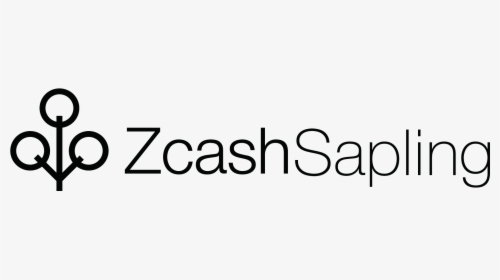 Black Zcash Sapling Horizontal Logo - Line Art, HD Png Download, Free Download