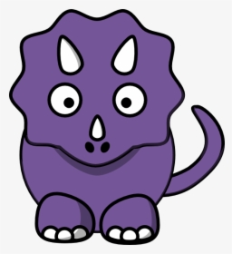 Purple Baby Dinosaur Clip Art - Purple Dinosaur Clip Art, HD Png Download, Free Download
