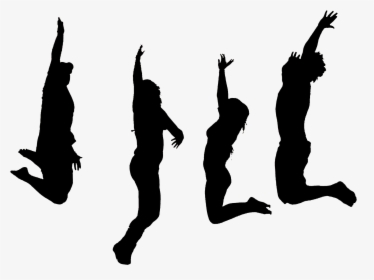 Friendship Day Image Download , Png Download - Silhouette Jumping For Joy, Transparent Png, Free Download