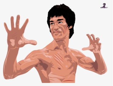 Bruce Lee Portrait Illustration, HD Png Download, Free Download