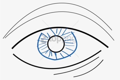 Simple Eye Drawing Png Image With Transparent Background - Easy Simple Eye Drawing, Png Download, Free Download