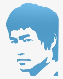 Bruce Lee Painting Black And White, HD Png Download, Free Download