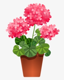 Potted Flowers Clip Art - Potted Flowers Clipart, HD Png Download, Free Download