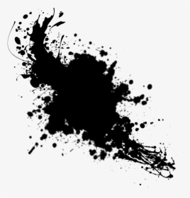 Black Splash Png - Black Paint Splatter Png, Transparent Png, Free Download