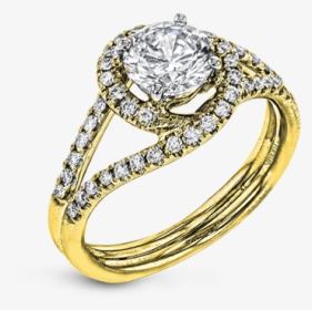 18k Yellow Gold Engagement Ring Diamond Showcase Longview, - Engagement Ring, HD Png Download, Free Download