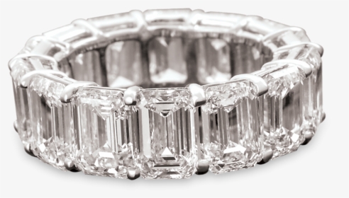 Emerald-cut Diamond Eternity Band, - Engagement Ring, HD Png Download, Free Download