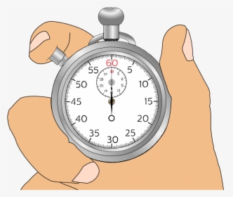 Hand Holding A Stopwatch - Pocket Watch, HD Png Download, Free Download