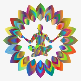 Symmetry,petal,graphic Design - Clip Art On Yoga, HD Png Download, Free Download