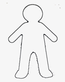 Blank Drawing Faceless Transparent Png Clipart Free - Kid Cut Out Template, Png Download, Free Download