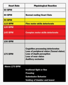 Stress Heart Rate Chart, HD Png Download, Free Download