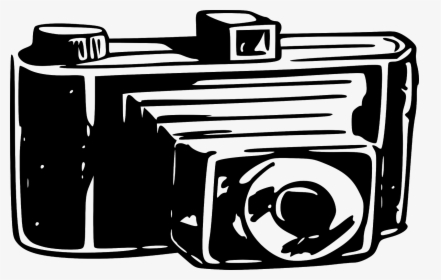 Old Style Camera - Old Fashioned Camera Silhouette, HD Png Download, Free Download