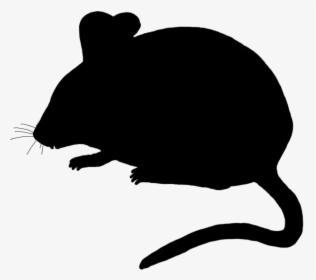 Cute Mouse Silhouette - Mouse Silhouette Png, Transparent Png, Free Download