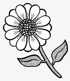 Free Printable Flower Coloring Pages - Flower Black And White Clip Art, HD Png Download, Free Download