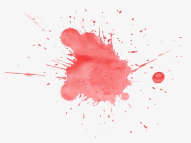 Red Watercolor Splatter Png - High Resolution Watercolor Splash, Transparent Png, Free Download