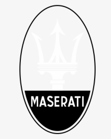 Maserati Logo Black And White - Maserati Emblem, HD Png Download, Free Download