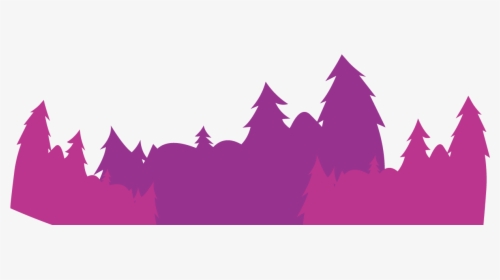 Forest Trees Purple Background Png Download - Illustration, Transparent Png, Free Download
