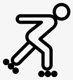 Roller Skating Icon - Roller Skating Skating Png, Transparent Png, Free Download