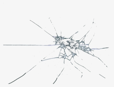 Broken Clipart Shattering Glass - Transparent Glass Crack Png, Png Download, Free Download