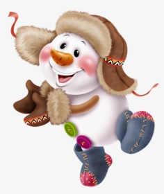Cute Snowman Clipart, HD Png Download, Free Download