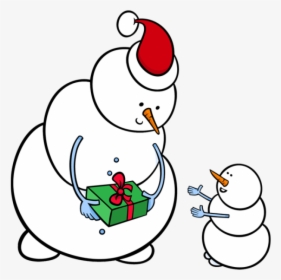 Transparent Cute Snowman Png - Clipart Of Funny Snowman, Png Download, Free Download