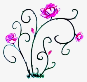 Edits Flowers Vine Thorns Art Stickers, HD Png Download, Free Download