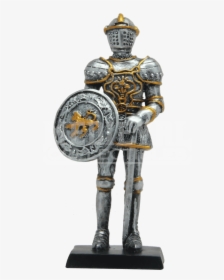 Medieval Knight Swordsman With Shield Statue - Knight, HD Png Download, Free Download