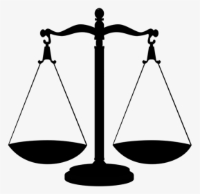 Measuring Scales Justice Clip Art - Transparent Scales Of Justice, HD Png Download, Free Download