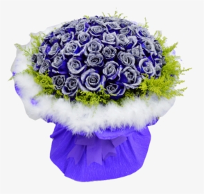 Mq Blue Bouquet Rose Roses Flowers Flower - Blue Rose, HD Png Download, Free Download
