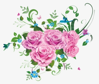 Bouquet Drawing Beautiful Flower - Profile Flower Design, HD Png Download, Free Download