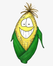 Cartoon Corn Clipart - Green Fruits Drawing, HD Png Download, Free Download