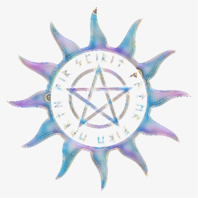Freetoedit Stickers Sticker Pentagram Pentacle Sun - Witch Symbol Png, Transparent Png, Free Download