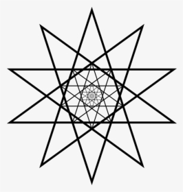 Decagramme, Pentagram, Star, Symbol, Pentagon, Magic - 10 Pointed Star, HD Png Download, Free Download