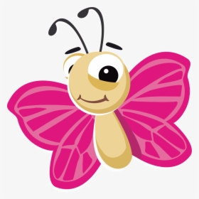Cute Butterfly Cartoon Png, Transparent Png, Free Download