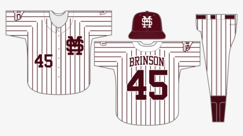 Baseball Stripe Clipart - Mississippi State Baseball Pinstripe Uniforms, HD Png Download, Free Download