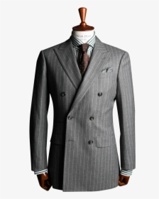 Grey Pinstripe Double Breasted Suit, HD Png Download, Free Download