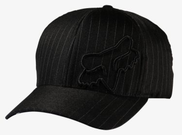 Fox Clothing Flex 45 Flexfit Hat, Black Pinstripe - Cap Embroidery Black Logo On Black, HD Png Download, Free Download