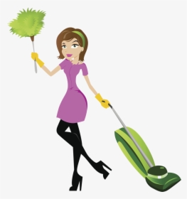 Transparent Cleaning Lady Png - Maid Cleaning House Clipart, Png Download, Free Download