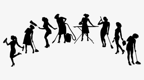 Maid Service Housekeeping Cleaner Cleaning - Cleaning Woman Silhouette, HD Png Download, Free Download