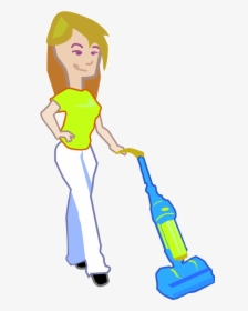 Cleaning Lady Vector Character - Cartoon, HD Png Download, Free Download