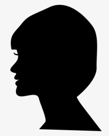 Woman Head Side View Silhouette - Side View Silhouette Png, Transparent Png, Free Download