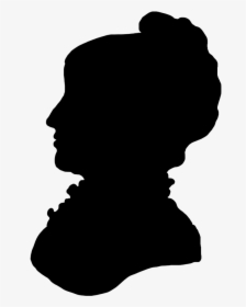 Victorian Silhouette Clipart - Victorian Female Profile Silhouette, HD Png Download, Free Download