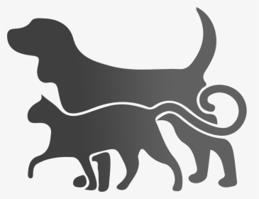 This Is Why Your - Free Dog Cat Silhouette Clipart, HD Png Download, Free Download