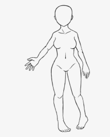 Trends For Blank Girl Face Coloring Pages - Female Body Base Drawings, HD Png Download, Free Download