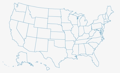 Us Map Not Labeled Usa States Not Labeled , Png Download - Usa States Not Labeled, Transparent  Png - Kindpng