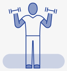 Body Works Blue Outline Fitness, HD Png Download, Free Download