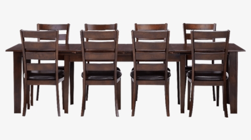8 Seater Dining Table Set With Leatherette Uphol - Chair, HD Png Download, Free Download