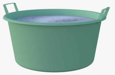Water, Pail, Soapy, Suds, Container, Cleaning, Green - Cubeta Con Agua Png, Transparent Png, Free Download