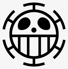 Lambang One Piece Trafalgar Law - One Piece Logo Black And White, HD Png Download, Free Download