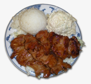 Bbq Food Plates Png - Steamed Rice, Transparent Png, Free Download