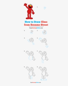How To Draw Elmo From Sesame Street - Shiba Inu Drawing Step By Step, HD Png Download, Free Download